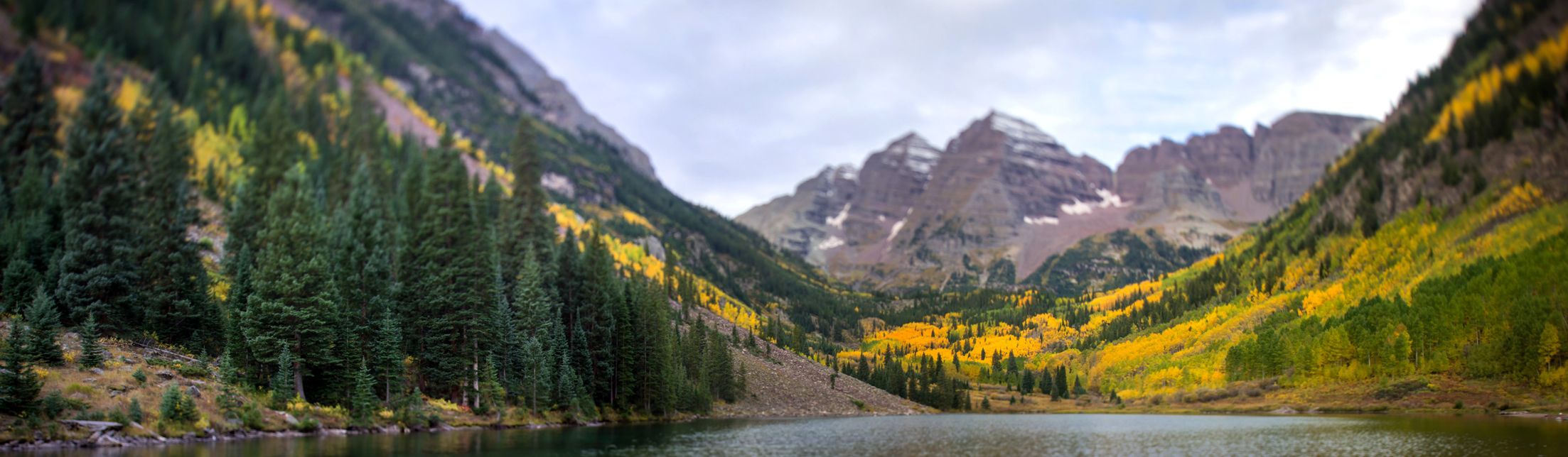 Maroon Bells Tilt Shift